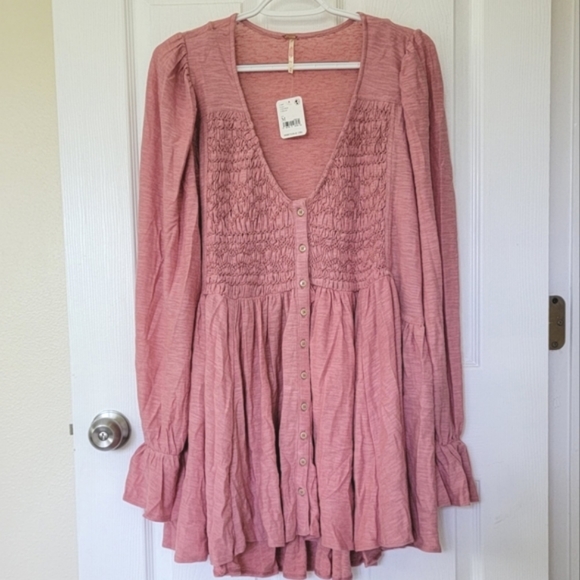 Free People Don't Call Me Baby Swing Tunic Mini Dress NWT - MEDIUM - Picture 6 of 7